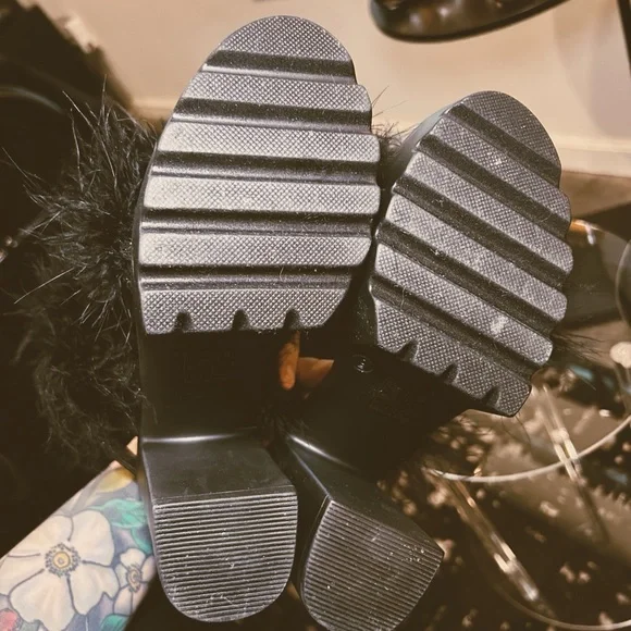 Platform Feather Heels | Mata X Dolls Kill | SIZE 9 - Picture 5 of 6